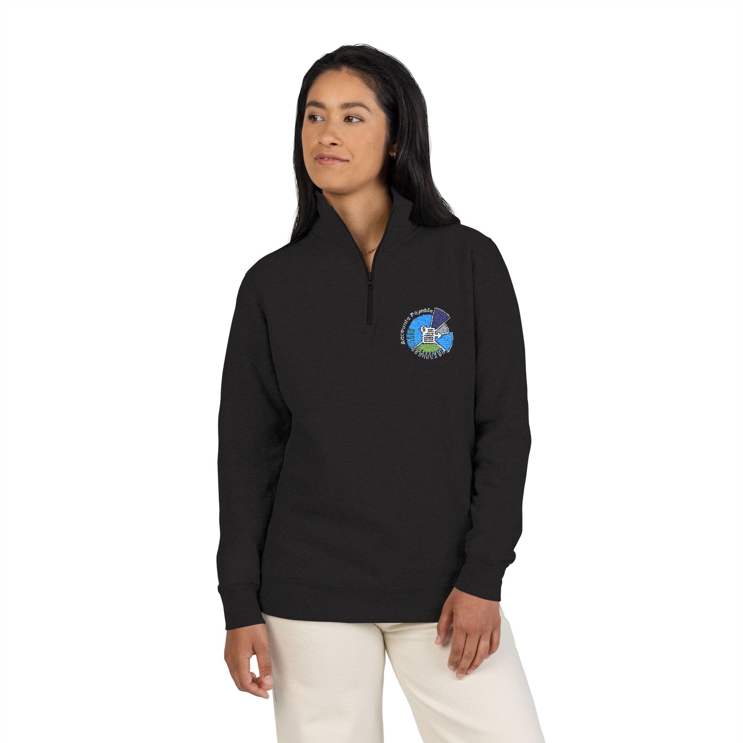 Accounts Payable- Cozy Embroidered Fleece Pullover for All Seasons, Comfy Sweater for Men and Women, Perfect Gift for Birthdays and Holidays